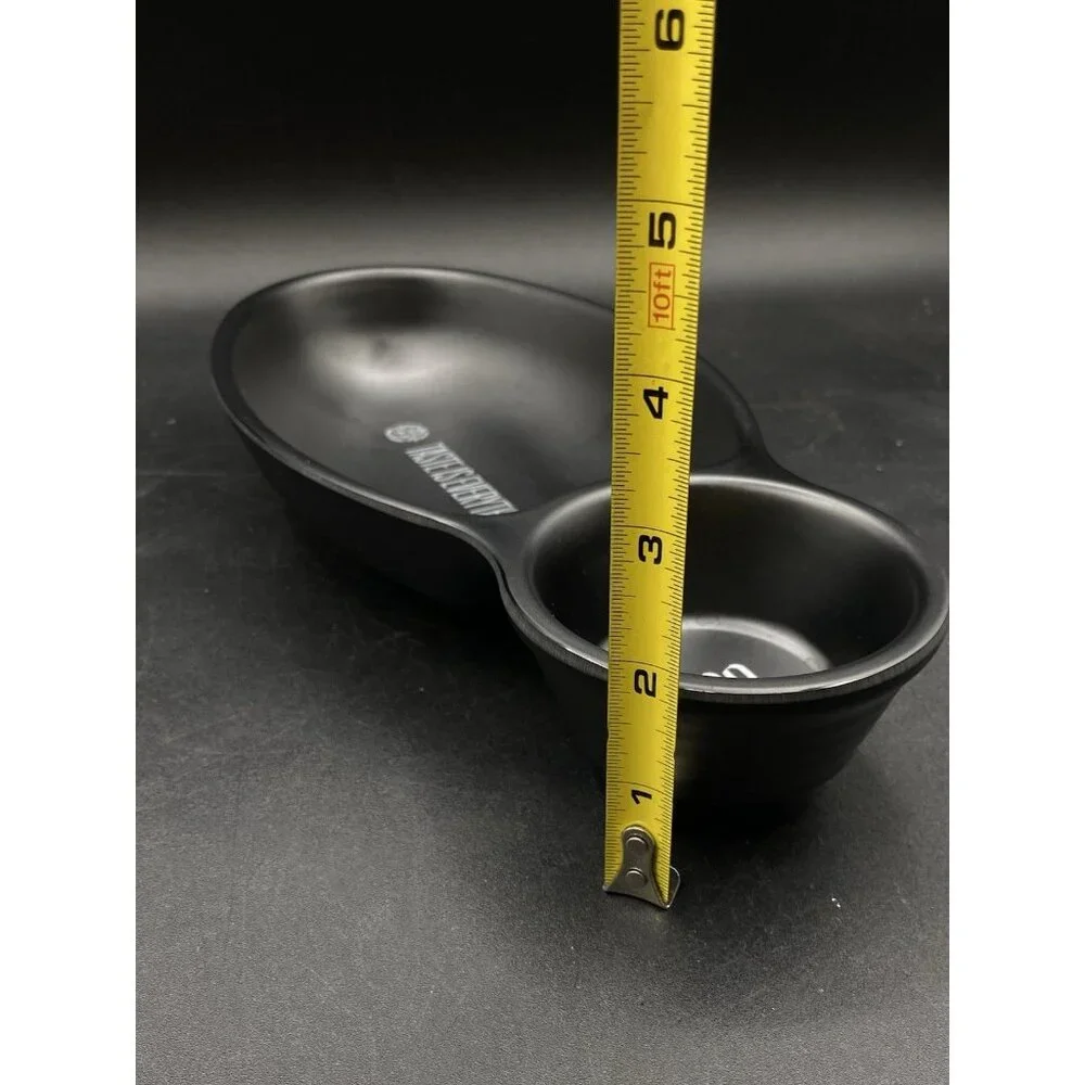 Jose Cuervo 1800 Tequila Individual Chips & Salsa Dish Black Melamine Bowl